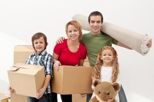 Image of a moving truck loading service in action