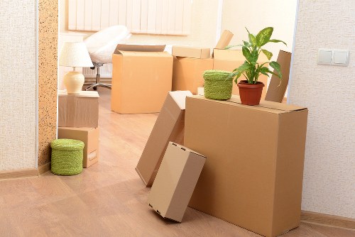 Experienced movers handling belongings during a Surrey relocation